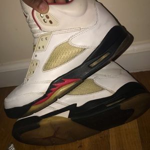 air Jordan 5s “fire red”